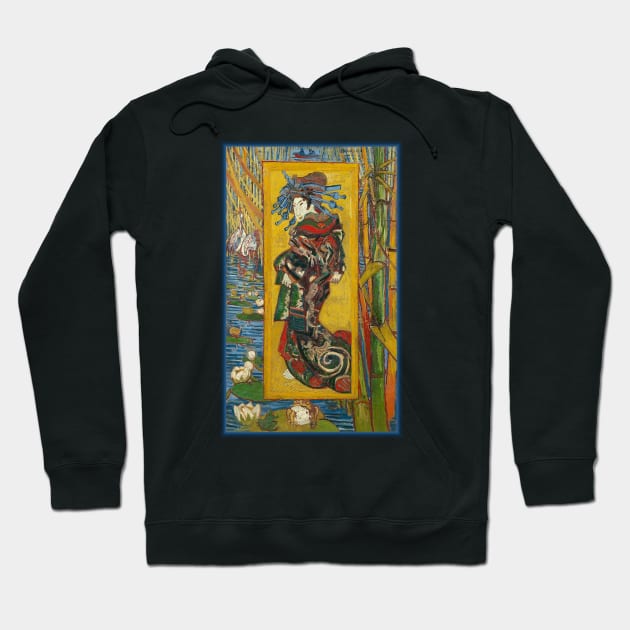 Courtesan Van Gogh Japanese Art Impressionist Painting Japan Hoodie by twizzler3b